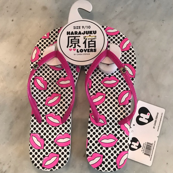 Harajuku Lovers by Gwen Stefani Flip Flops SMOOCH - Picture 5 of 7